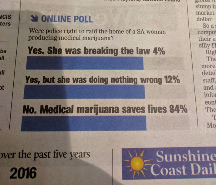 A blooper in the Sunshine Coast Daily
